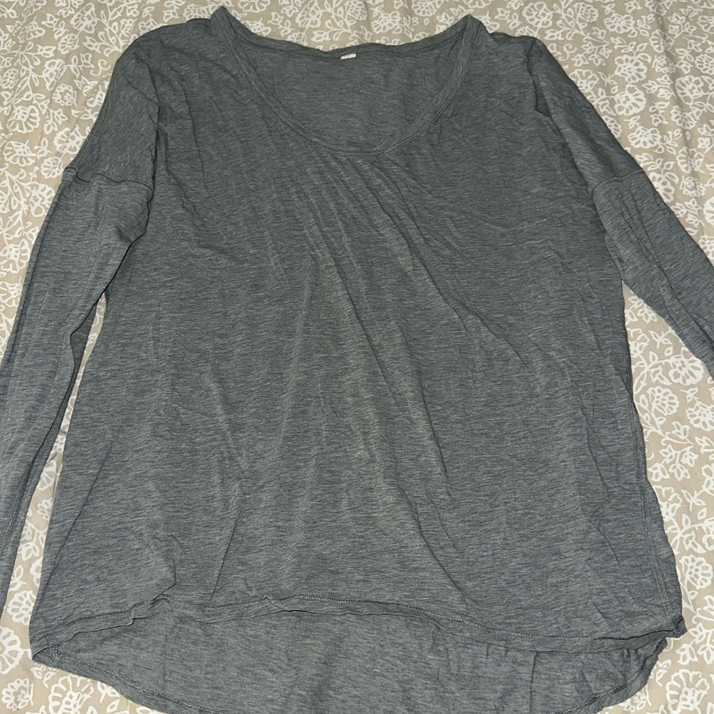 Grey Lululemon long sleeve